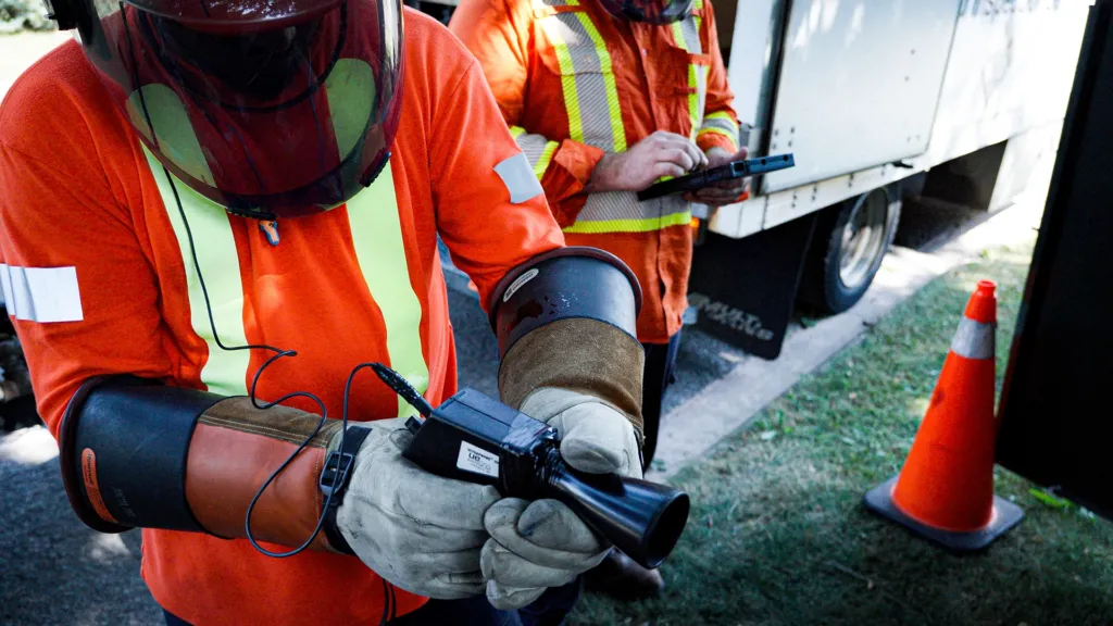 Ultrasound electrical inspection detecting arcing and corona discharge